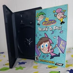 Playstation 2 Fairly OddParents: Breakin' Da Rules CASE + MANUAL ONLY